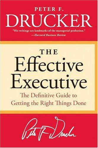 The Effective Executive by Peter F. Drucker — cover
