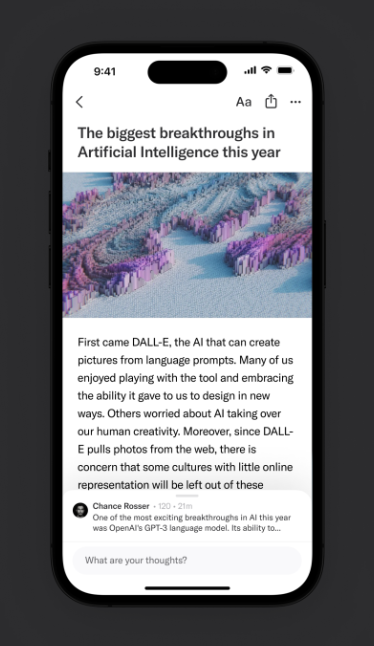 Open linked source on artifact.news